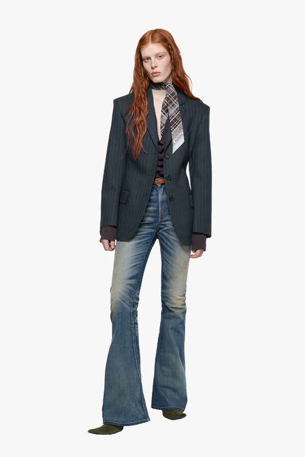 Pinstripe Blazer