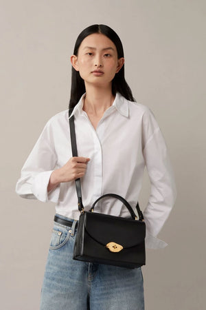 Lana Top Handle High Gloss Leather