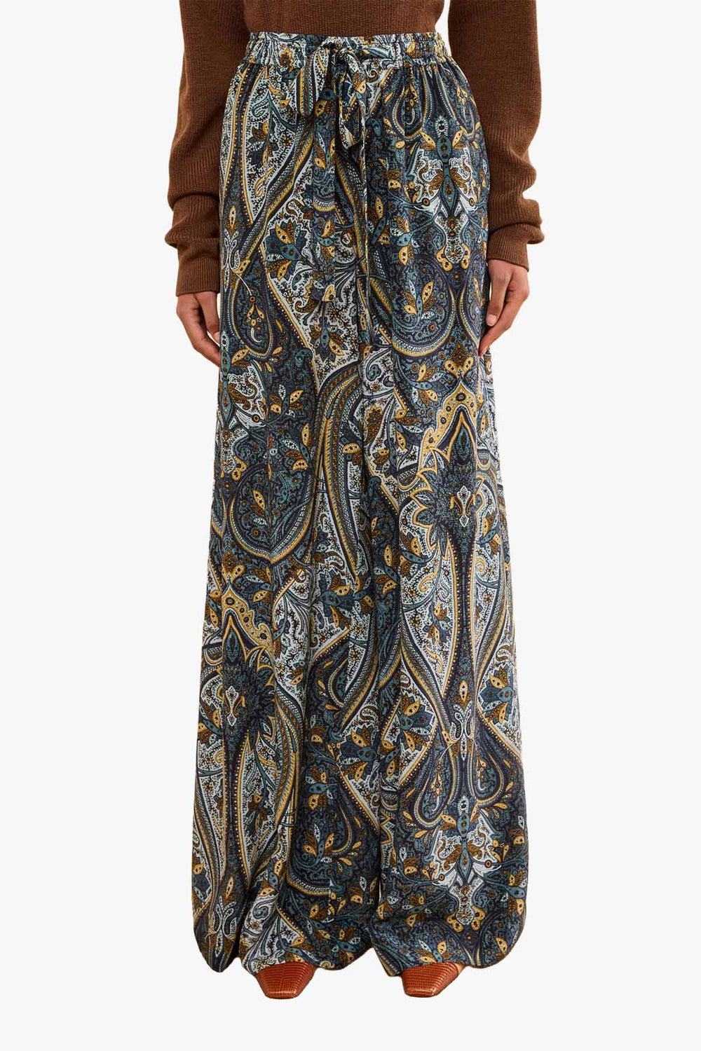 Sawyer Wide Leg Silk Pant
