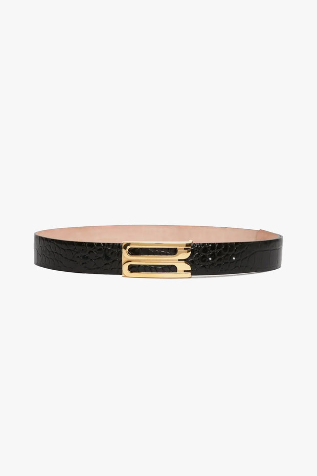 Regular Frame Belt Embossed Croco