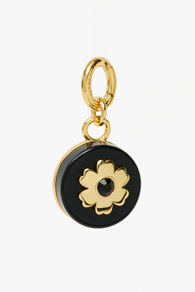 The Black Flower Charm