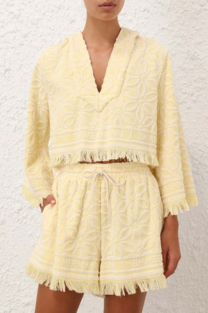 Coco Towelling Hooded Top