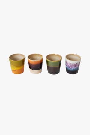 70s Ceramics: Egg Cups Island Set Of 4