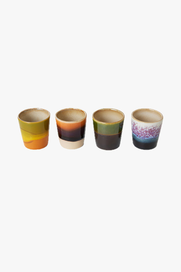 70s Ceramics: Egg Cups Island Set Of 4