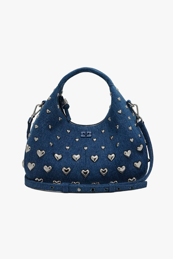 Hobo Mini Heart Stud Denim