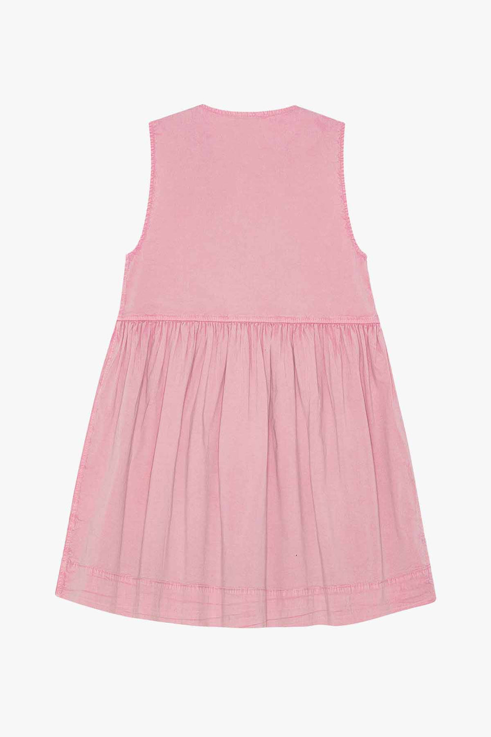 Washed Stretch Cotton Mini Bow Tie Dress