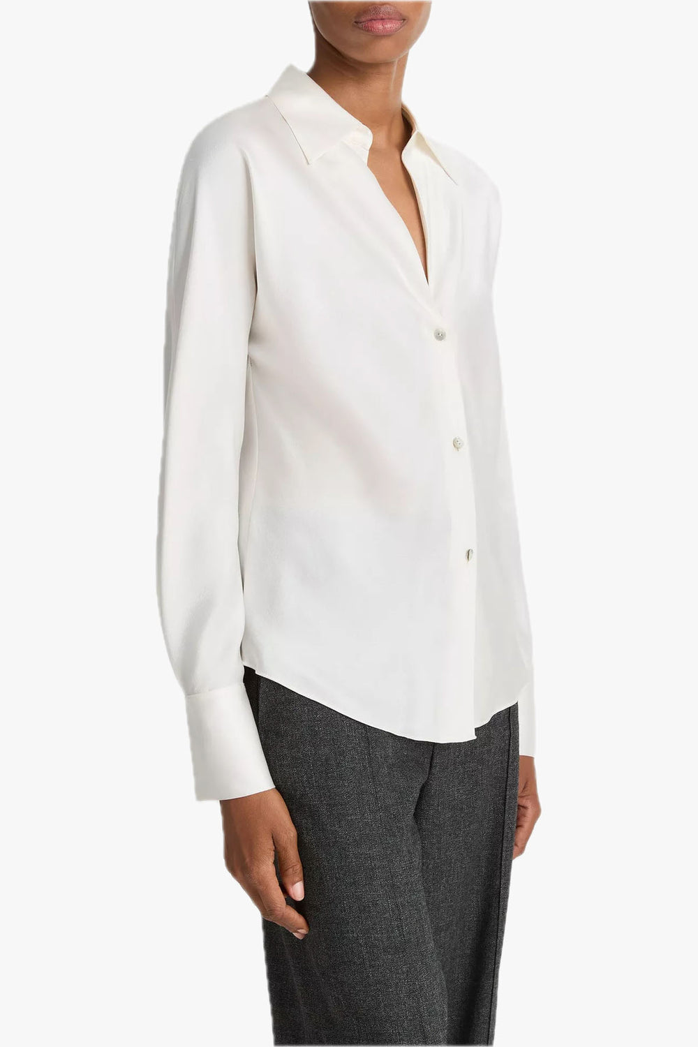 Bias Long Sleeve Blouse