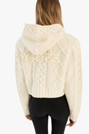 Knit Cable Zip Cardigan