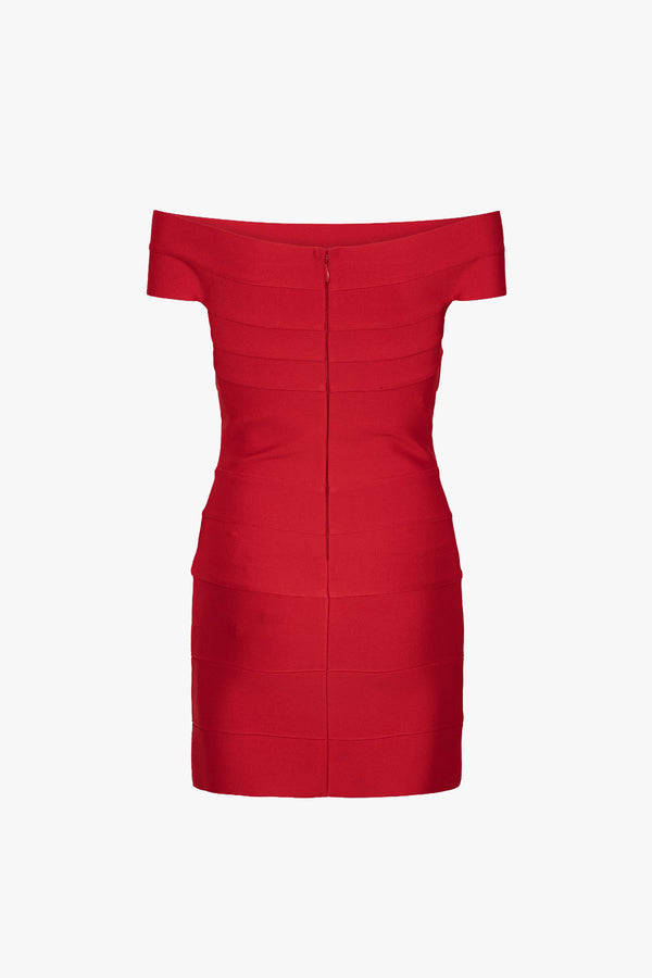 Mini Fitted Knit Dress