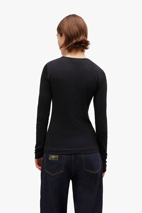 Soft Cotton Rib Long Sleeve