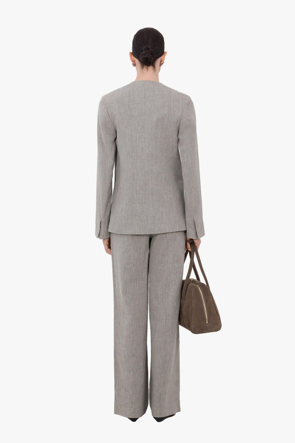 Suna Asymmetric Lapel Jacket