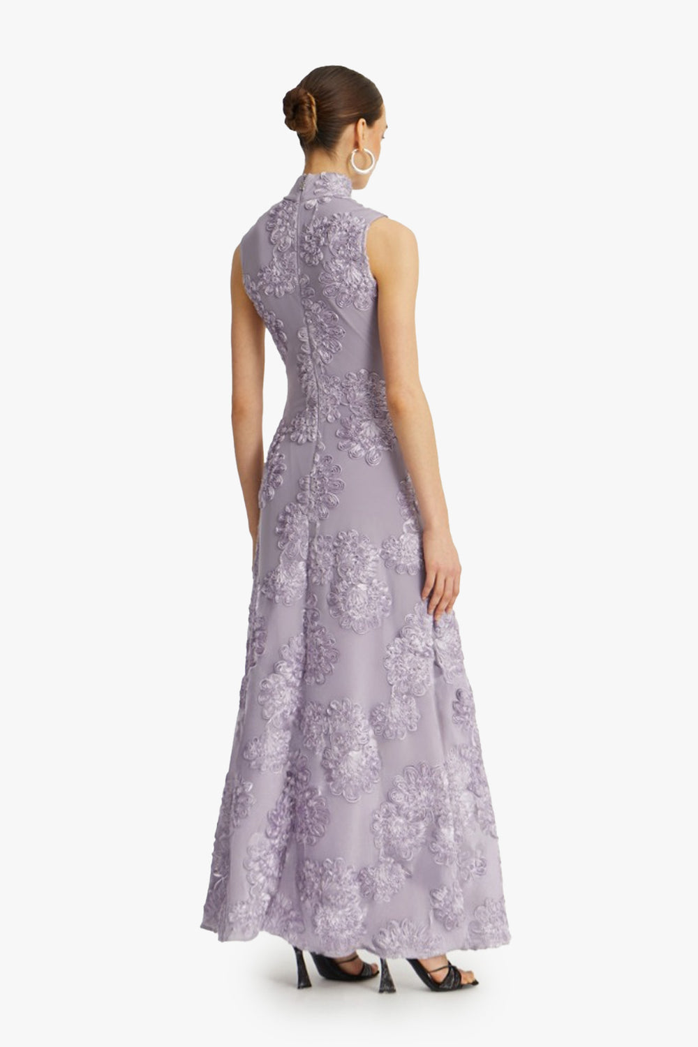 Flower Mesh Maxi Dress