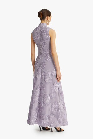 Flower Mesh Maxi Dress