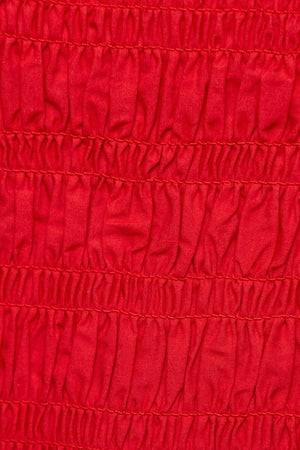 Cotton Poplin Smock Tie String Top