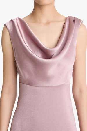 Draped Cowl Maxi Dress