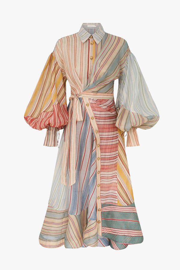 Rebellion Striped Midi Dress