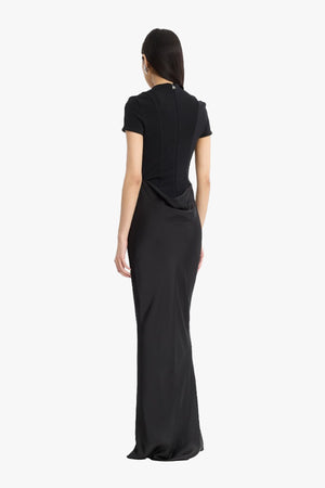Capsleeve Draped Maxi