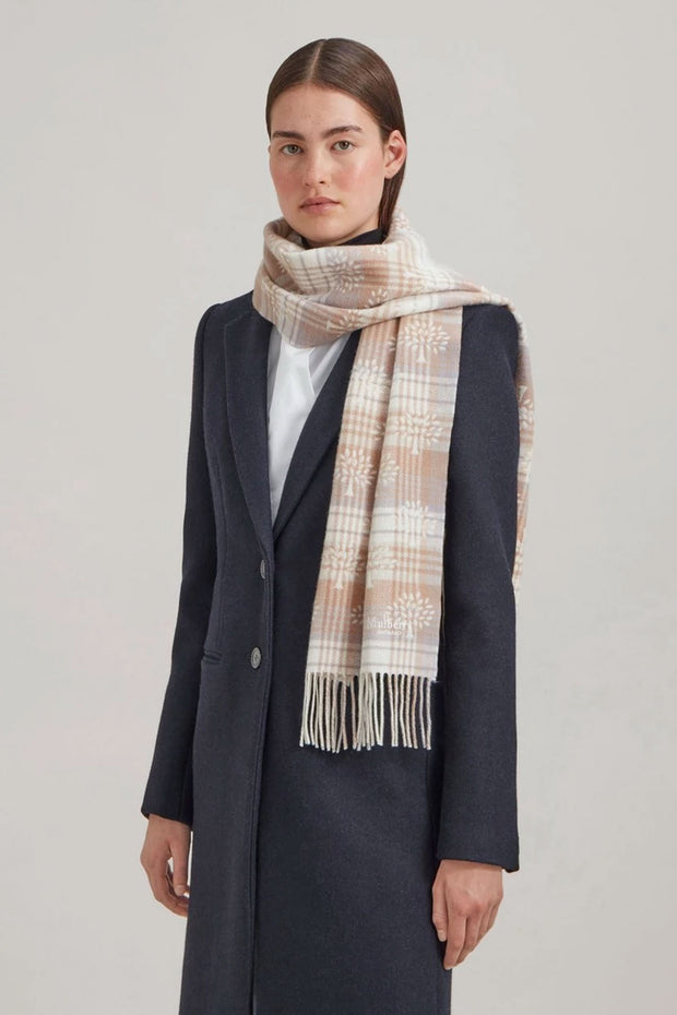 Mulberry Heritage Check & Tree Scarf