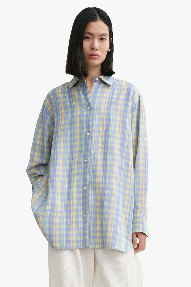 Relaxed Linen-Blend Shirt