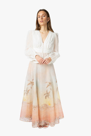 Dawning V-Neck Beaded Blouse