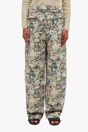Printed Stretched Cotton Pants