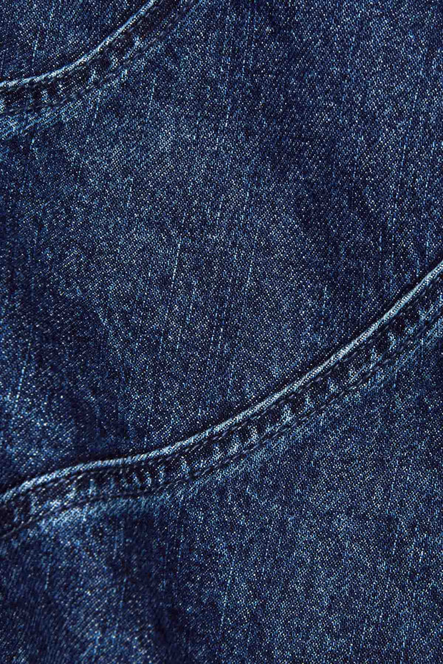 Flared Denim Mini Skirt