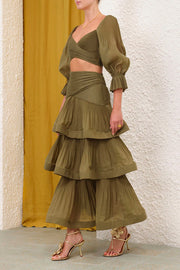 Pleated Bodice