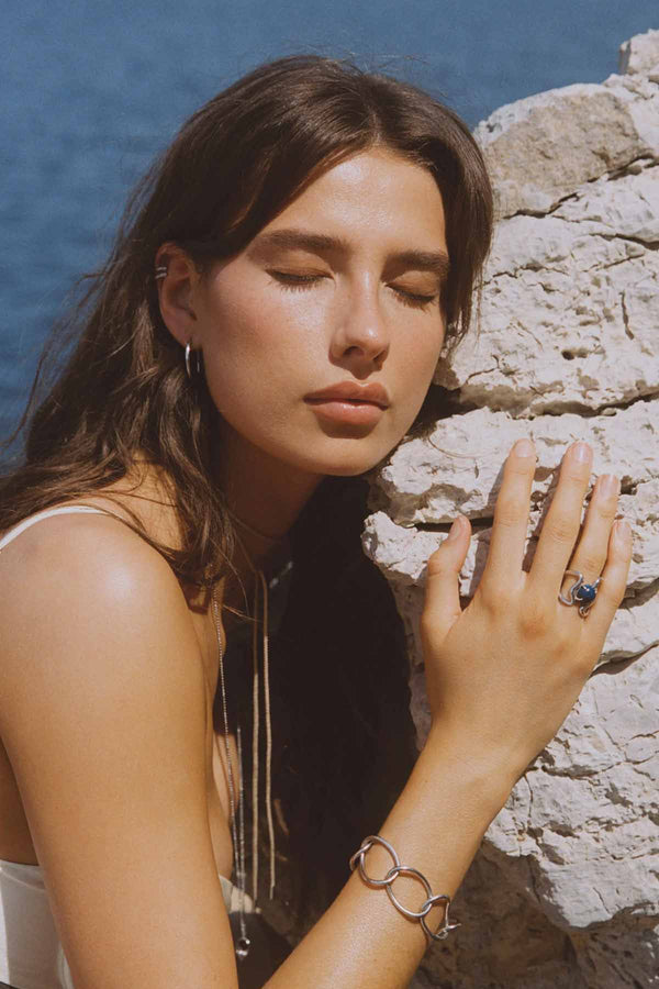 Reef ring Lapis Silver