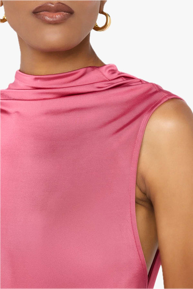 Sleeveless Twist Back Gown
