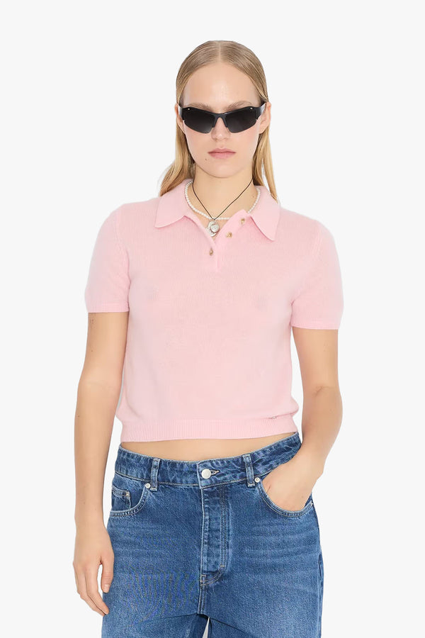 Cashmere Short Sleeve Polo