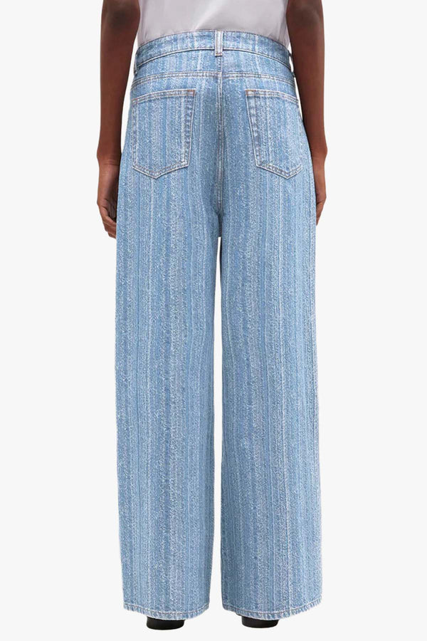 Structured Denim Double Fly Baggy Jeans
