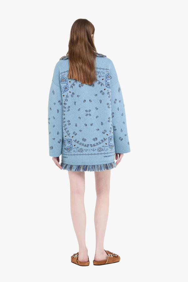 Bandana Jacquard Cardigan