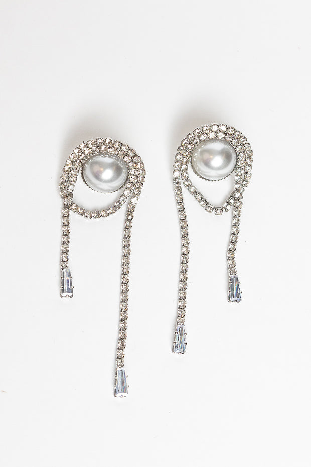 Diana Sparkling Pearl Earrings