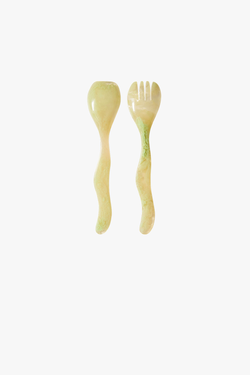 Salad Cutlery Mist Green Set of 2