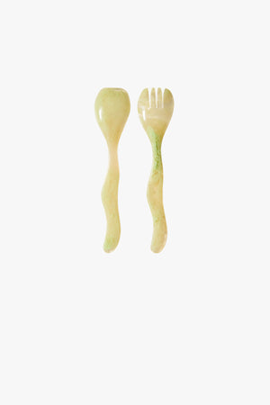 Salad Cutlery Mist Green Set of 2