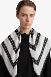 Striped Cotton Silk Bandana