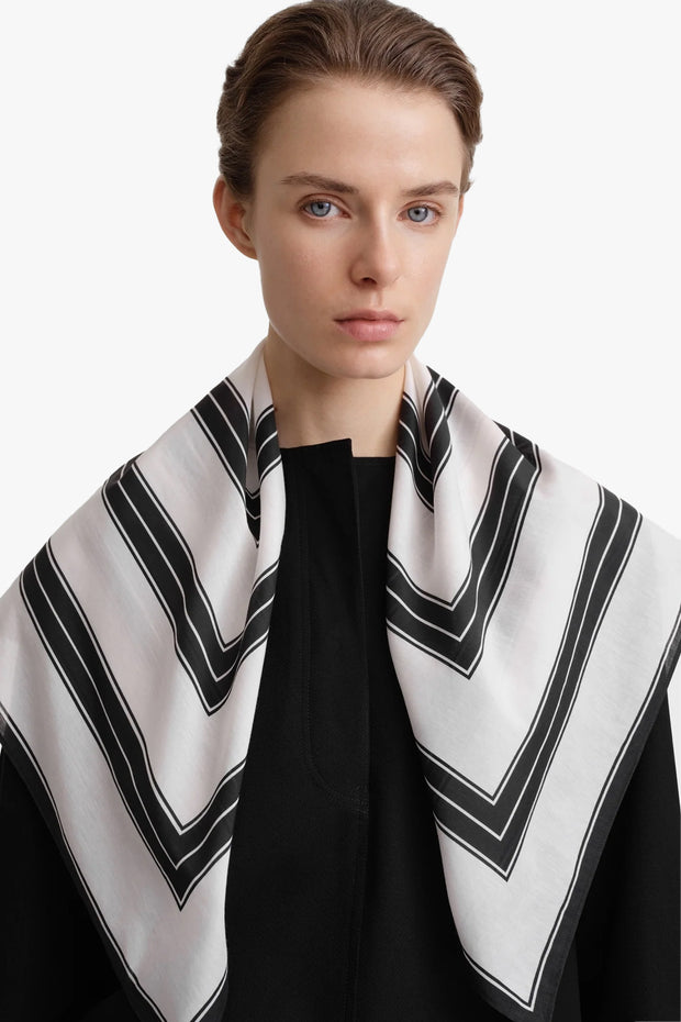 Striped Cotton Silk Bandana