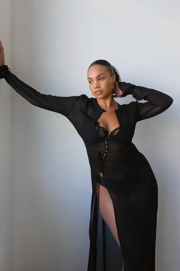 Portofino LS Open Dress