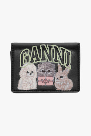 Ganni Bou Card Hoder With Flap Animals
