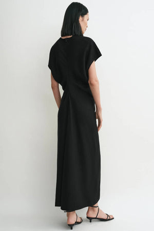 Linen blend Slouch Waist Dress