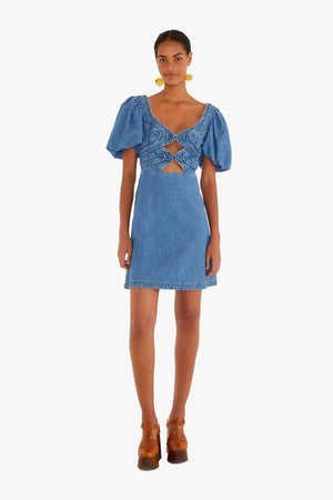 Denim Loop Mini Dress