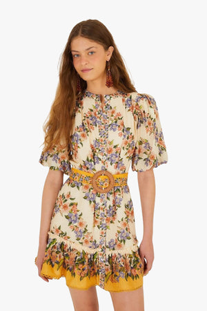 Hilo Stripes Sand Mini Dress