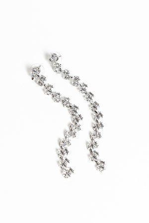 Diana Silver Crystal Drop