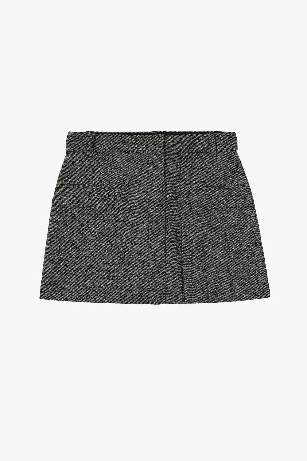 Mouline Suiting Mini Skirt