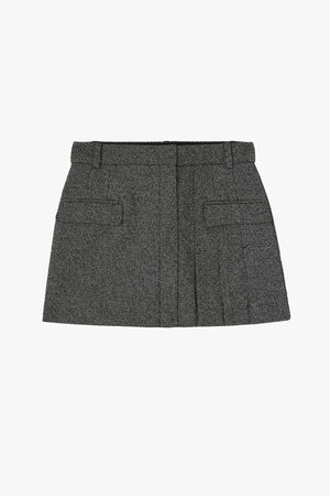 Mouline Suiting Mini Skirt