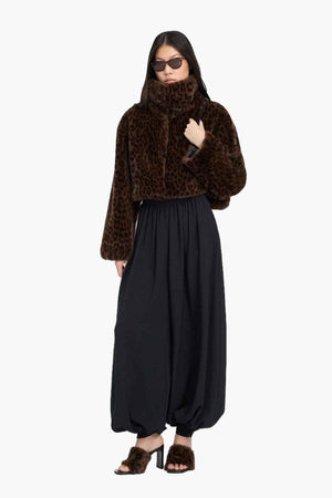 Faux Fur Cropped Jacket