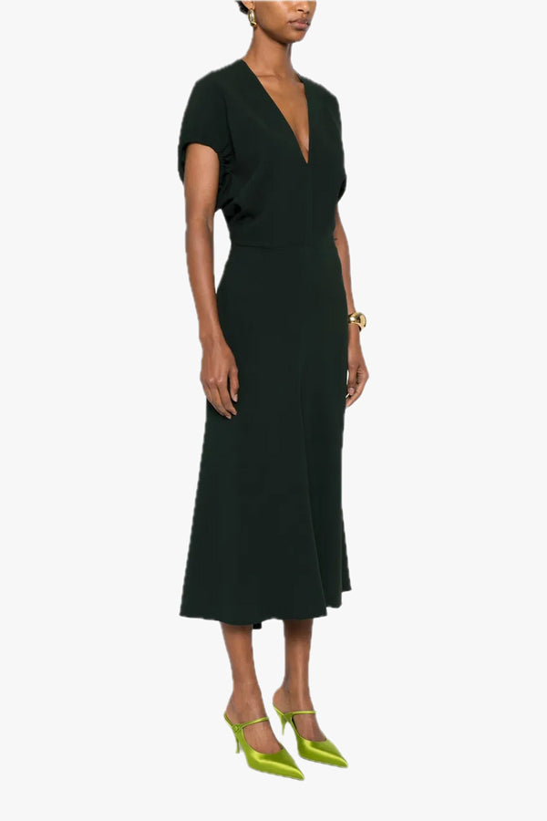 V-Neck Bella Midi Dress
