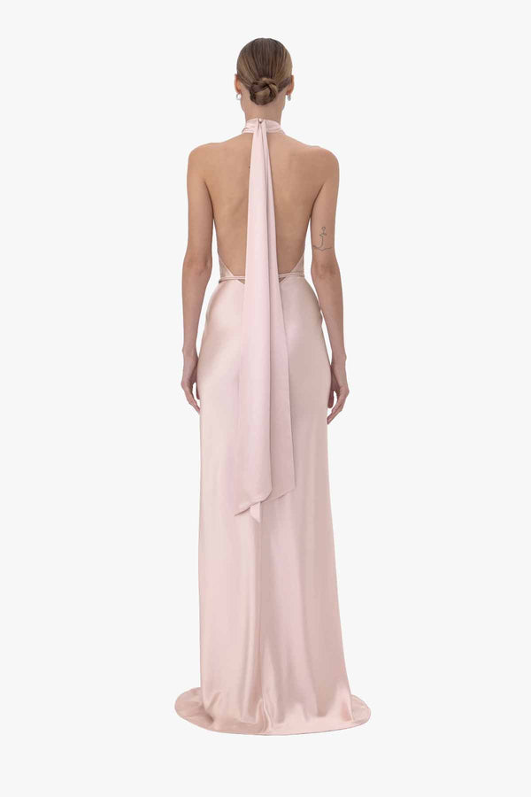Delphine Satin Gown