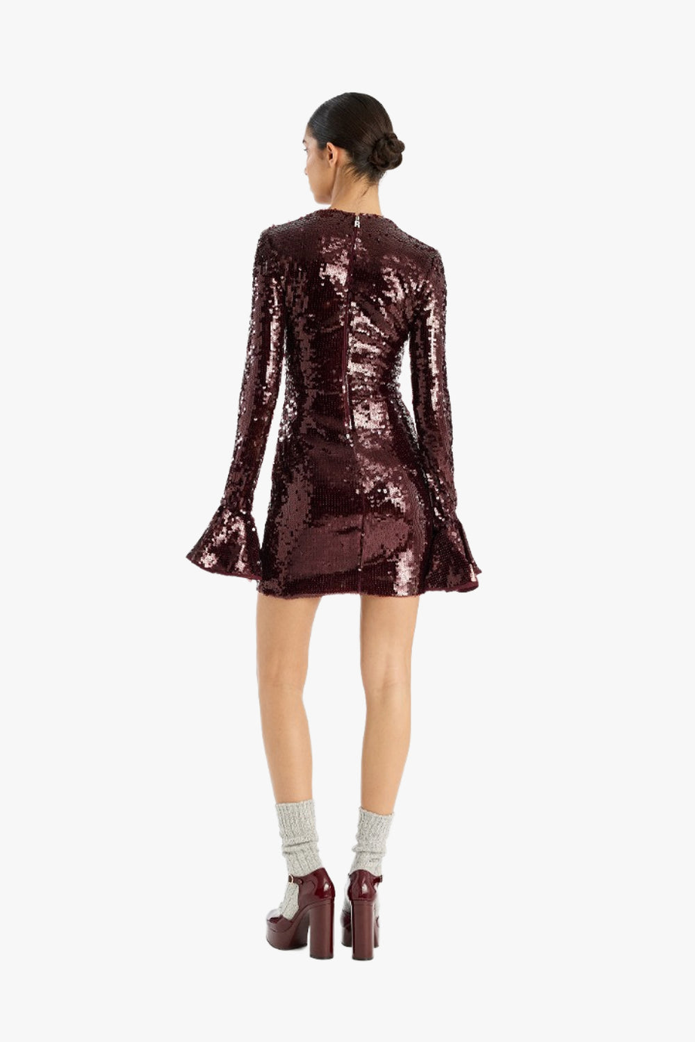Sequins Ls Mini Dress