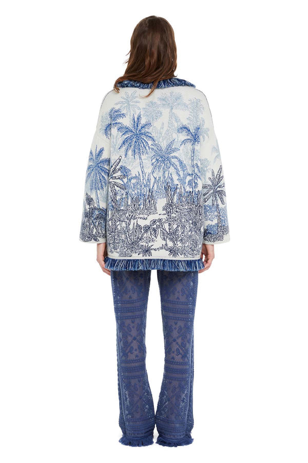Jungle Toile De Jouy Cardigan